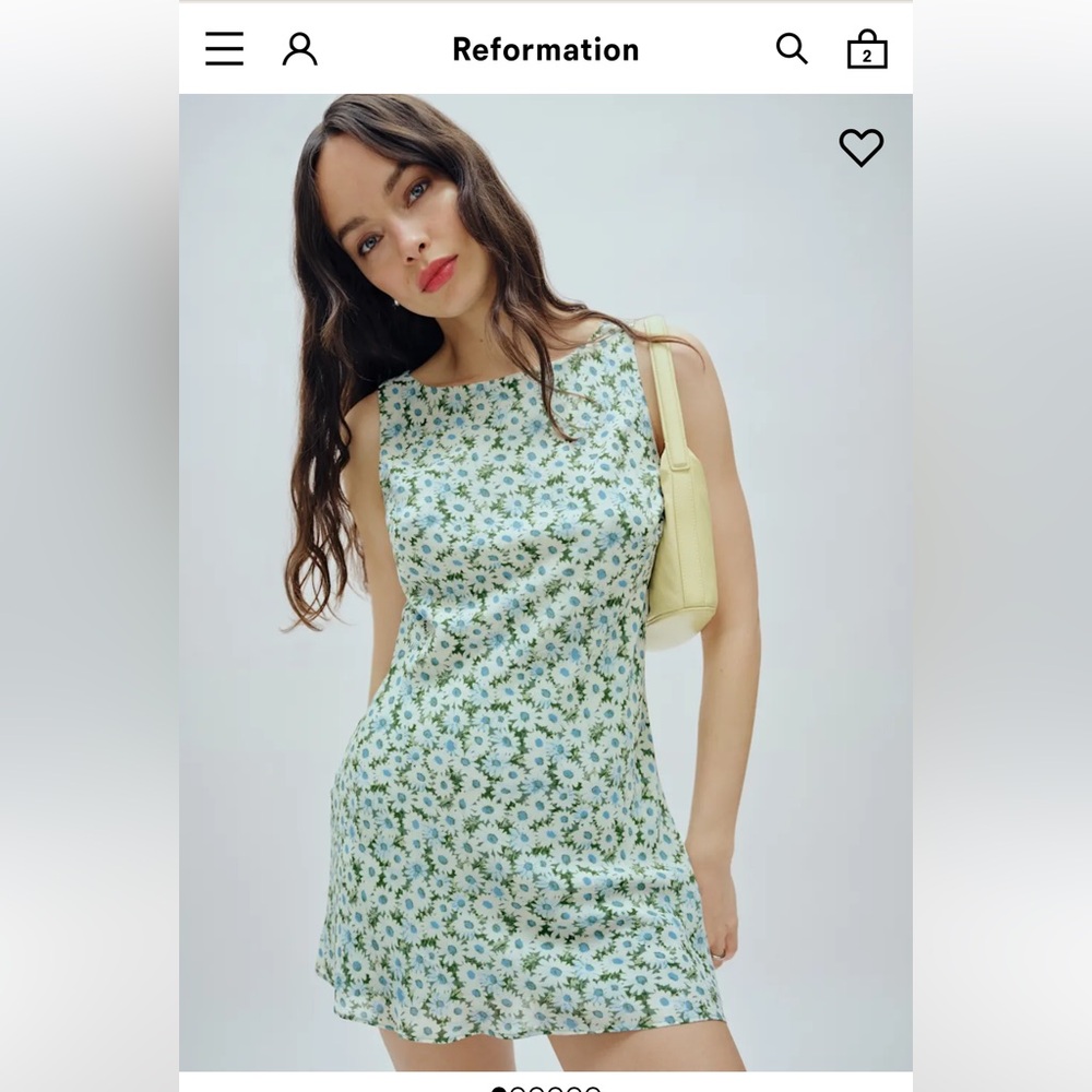 Reformation Dale Dress in Daisy Meadow Size Small NWT